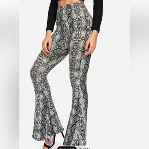 Snakeskin Print Women's Pants